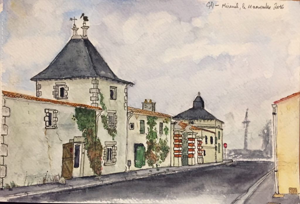 Dessin aquarellé à Mireuil